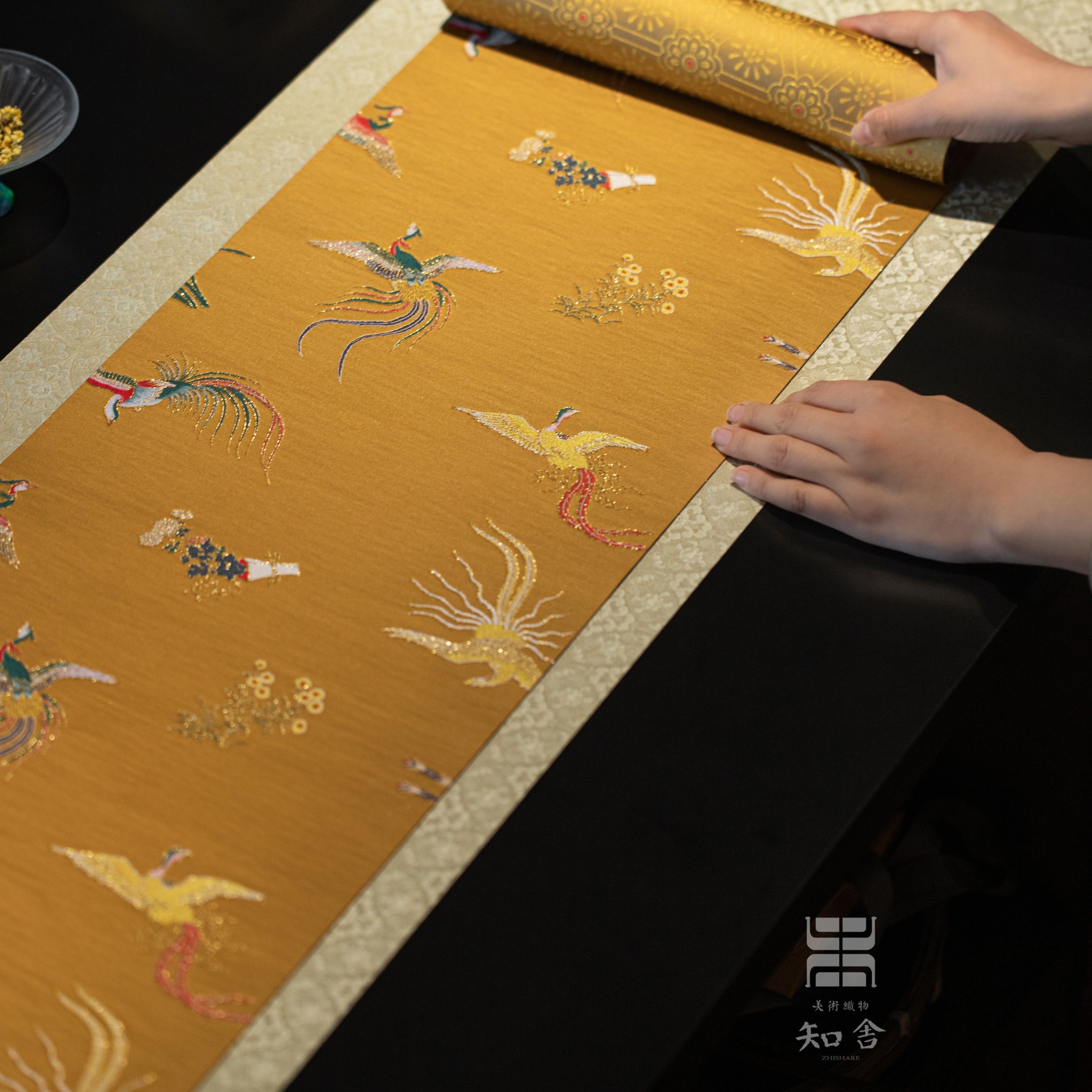 知舍 凤鸣长安茶席套组复古新中式茶桌台布垫子双面 禅意吸水桌旗,餐饮具,茶道/零配,淘宝优惠券,粉丝福利购,淘宝优惠卷