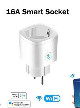 Smart Plug EU 16A Power Monitor WiFi Socket SmartLife APP
