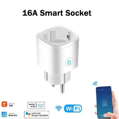 Smart Plug EU 16A Power Monitor WiFi Socket SmartLife APP