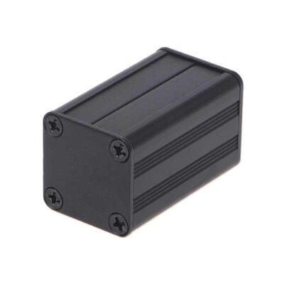 Extruded Project Enclosure Case Black 40x25x25mm L15