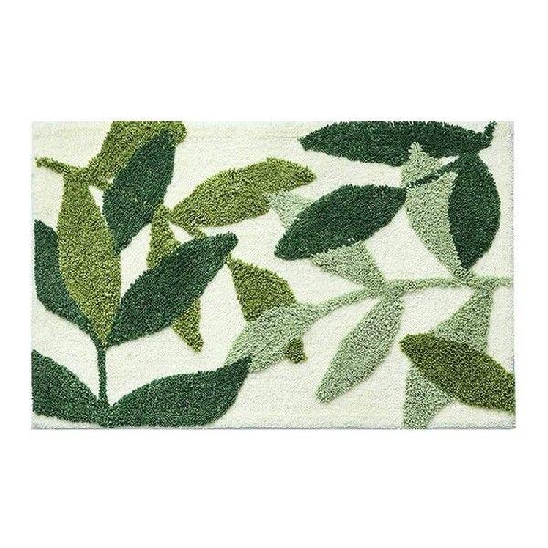 New Non-Slip Bath Mat Green Leaf Bathroom Floor Mat Super