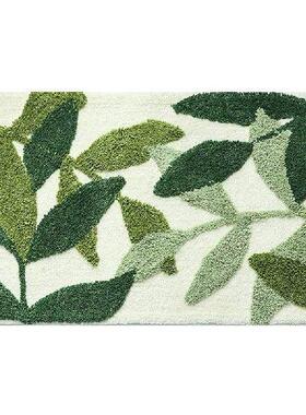 New Non-Slip Bath Mat Green Leaf Bathroom Floor Mat Super