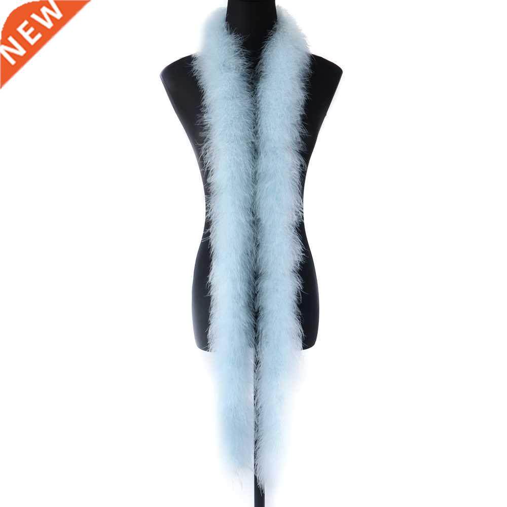 White fluffy Turkey Marabou Feather Boa 20g Soft Turkey Trim图片