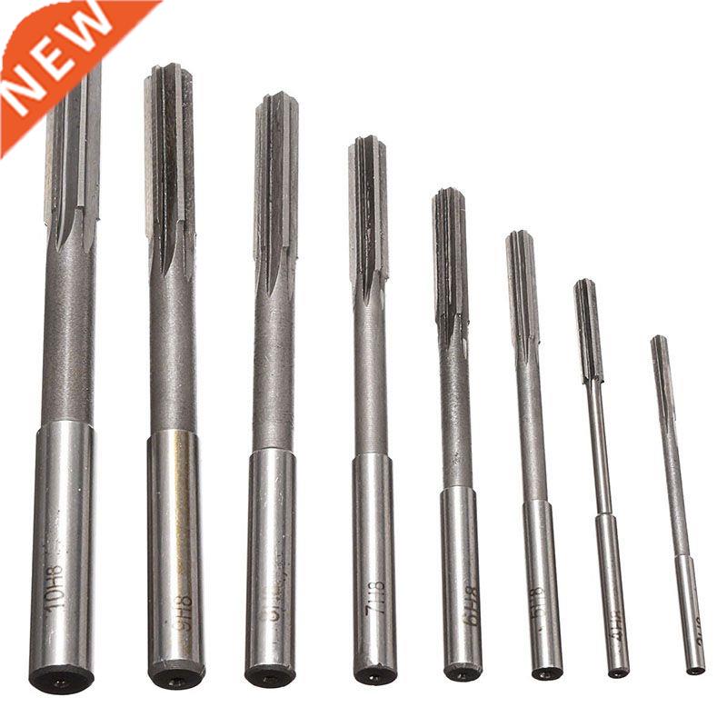 8pcs/set HSS H7 Machine Reamer Straight Shank Chucking Reame