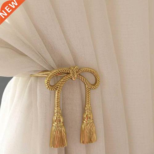 Brass Bow Curtain Hook Light Luxury White Match Girl Room