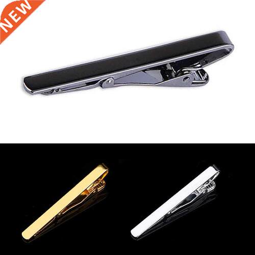 New Tie Clips Men's Metal Necktie Bar Crystal Dress Shir