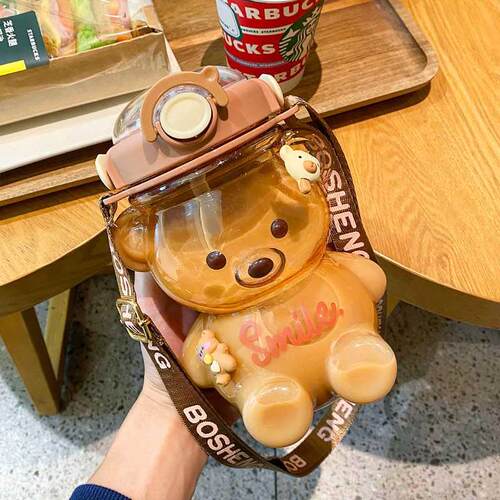1400l Little Bear Water Bottle Girls Suer Large Capacity
