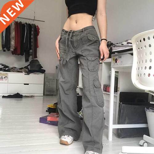 Y2K Pockets Cargo Pants Women Harajuku Vintage 90s Aesthetic