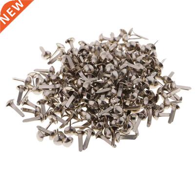 200pcs Mini Decorative Round Head Split Pins Metal Brads Pap