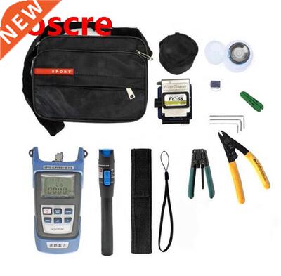 13PCS Fiber Optic FTTH Tool Kit with FC-6S Fiber Cleaver and