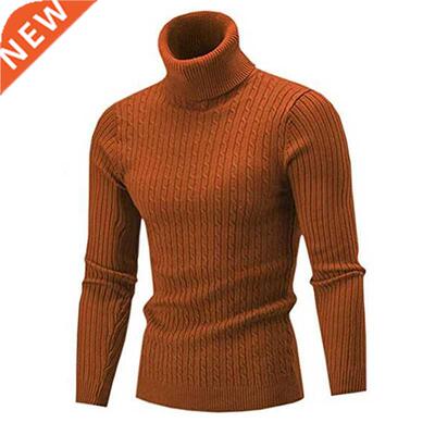 Men's Turtleneck Sweater Autumn Winter Men's Rollnec