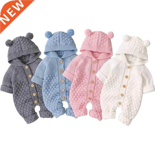 Citgeett Autumn Winter Newborn Baby Boys Girls Bear Ear Knit