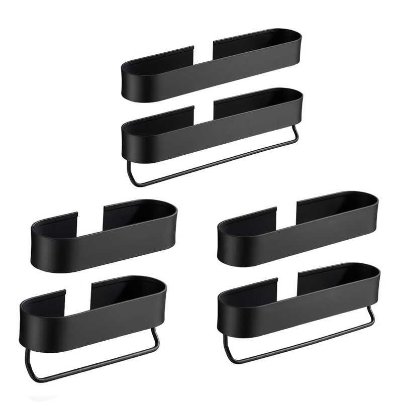 Wall Mounted Shampoo Holder Bathroom 2-in-1 Storage Tray wit