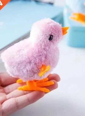 Pet Cat Toys Jumping Walking Hopping Cartoon Plush Chicken C