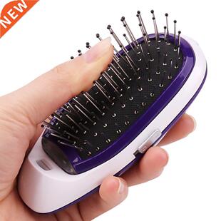 Portable Mini peigne à cheveux électrique cuir