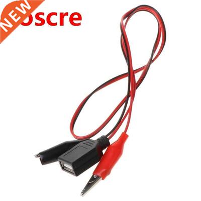 Copper Alligator Clips with Wire Female USB Connector Test L