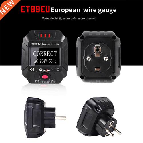 ET89 Intelligent Portable Digital Display Socket Detector