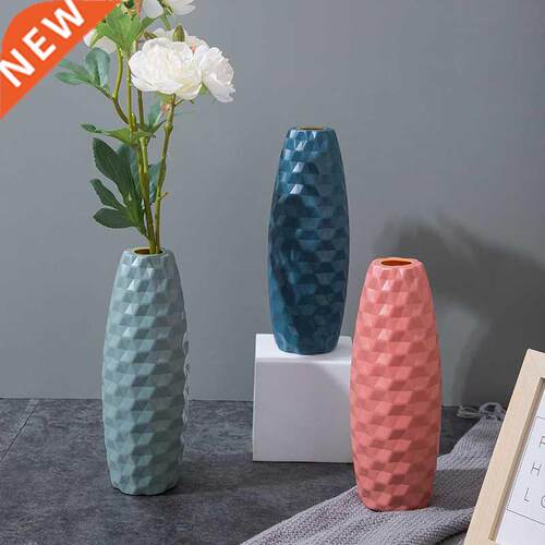 Plastic Modern Decor Vase Home Flower Arrangement Living Roo