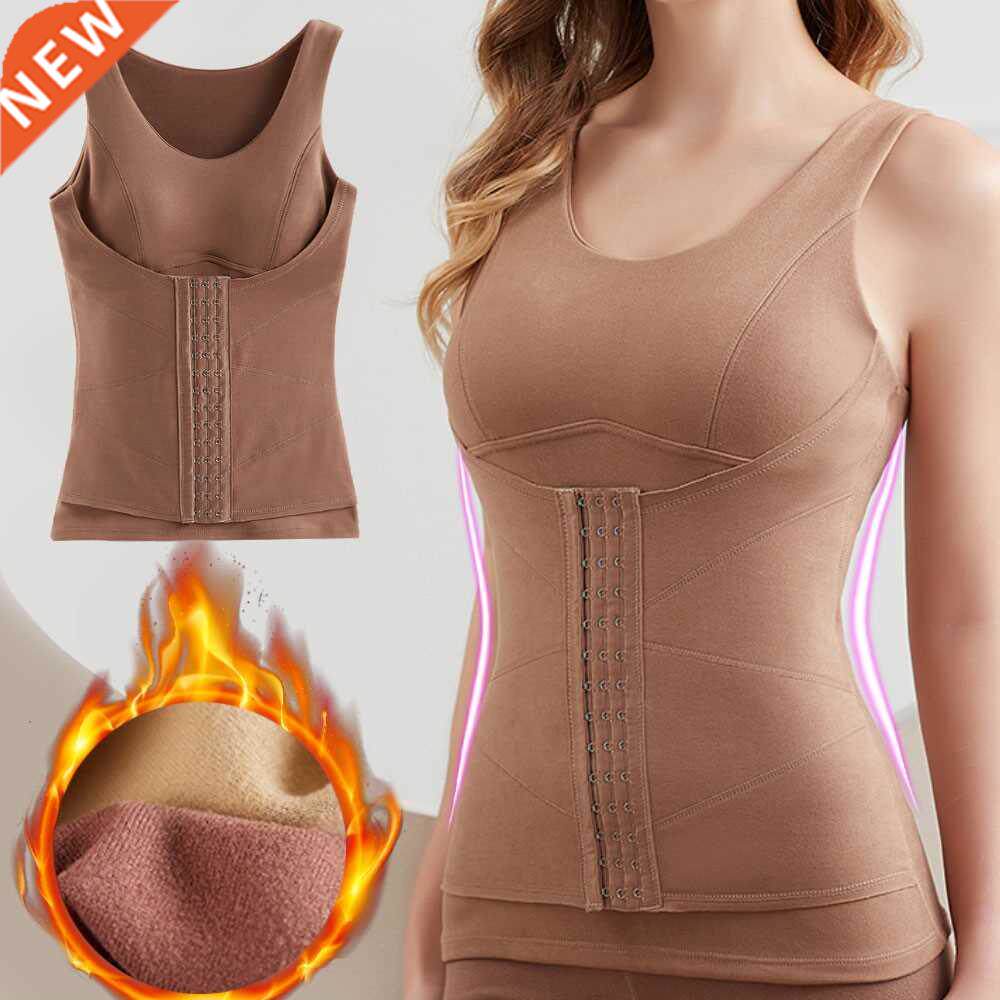 Corset Top Thermal Underwear Body Shaper Tops With Bra Women