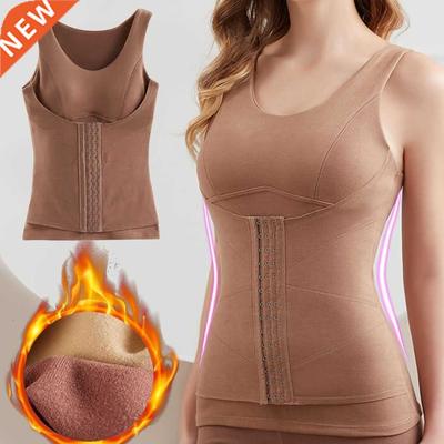 Corset Top Thermal Underwear Body Shaper Tops With Bra Women