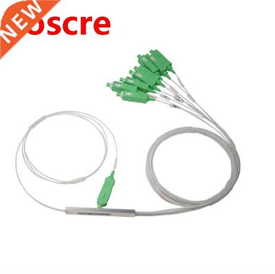 0.9mm eel Tube Fiber Optic PLC Splitter 1x8 SC/APC Mini Bl