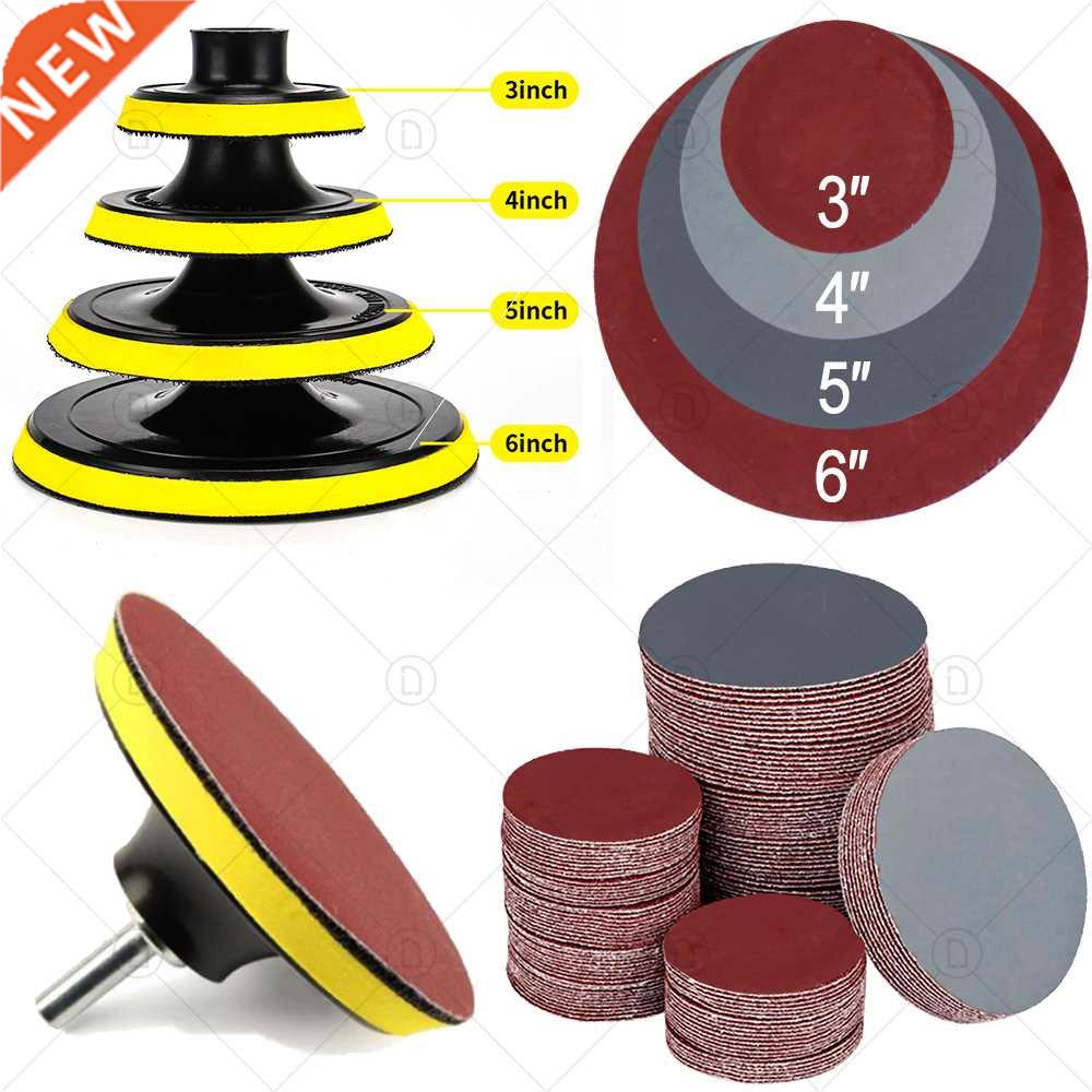 3/4/5/6 Inch Sanding Discs Pad Abrasive Polish Wheel Wood Sa