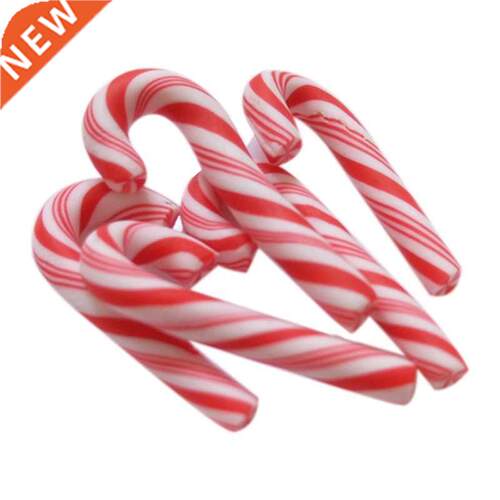 50Pcs Red And White Handmade Christmas Candy Cane Kawaii Min
