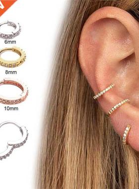 1PC stainless steel septa click ring nose Labret Tragus cart