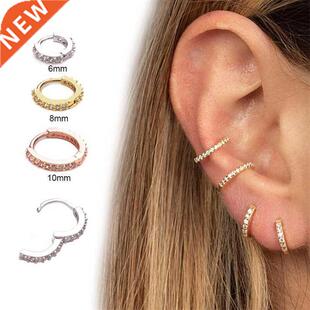 1PC stainless steel septa click ring nose Labret Tragus cart