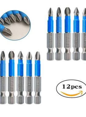 12pcs Magnetic Non-slip Screwdriver Bit Set PH2 Phillips Cro
