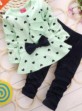 2Pcs Newborn Infant Baby Girls Clothes Set Spring Autumn Tod