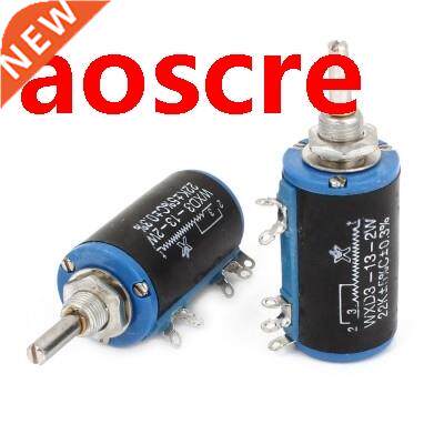 WXD3-13 22K ohm 2W 4mm Shaft 10 Turn Rotary Wire Wound Poten