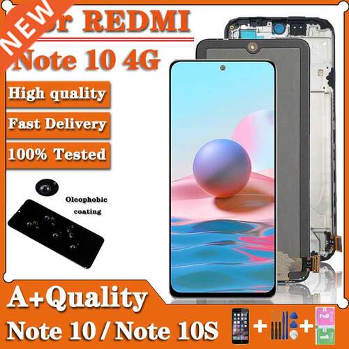 6.4 AA+ For Xiaomi Redmi Note 10 4G LCD with Frame M2101K7