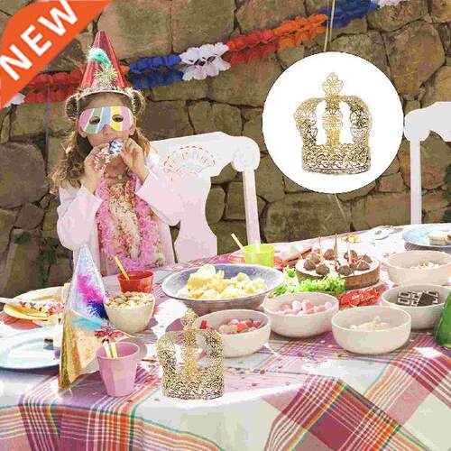 Cake Topper Crown Gold Tiara Birthday Decorations Girls