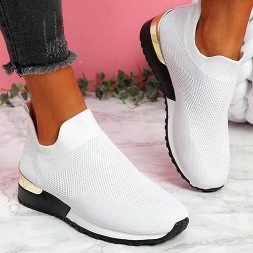 Sneakers Socks Woman 2022 Fashio Mesh Platform Sport Shoes W