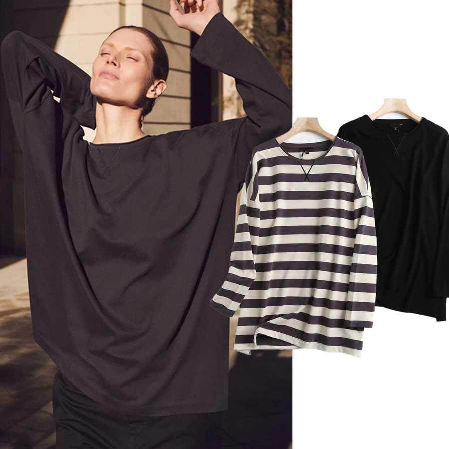 Withered 2021 SS England Street Vinatge Striped O-neck Cotto