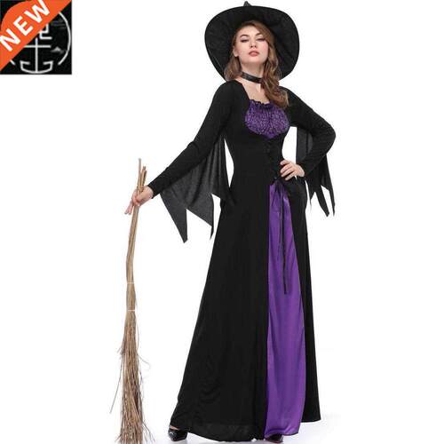 Halloween witch dress purple vampire witch dress dress dress