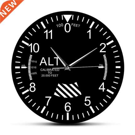Classic Altimeter Round Wall Clock Modern Altimeter Instrume