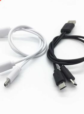 Free Shipping 1FT 20 USB Male To 2x Micro Y Splitter Char