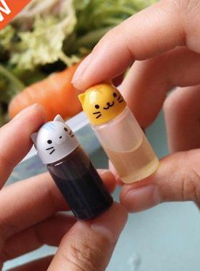 1Set Mini Tomato Ketchup Bottle Small Sauce Container Salad