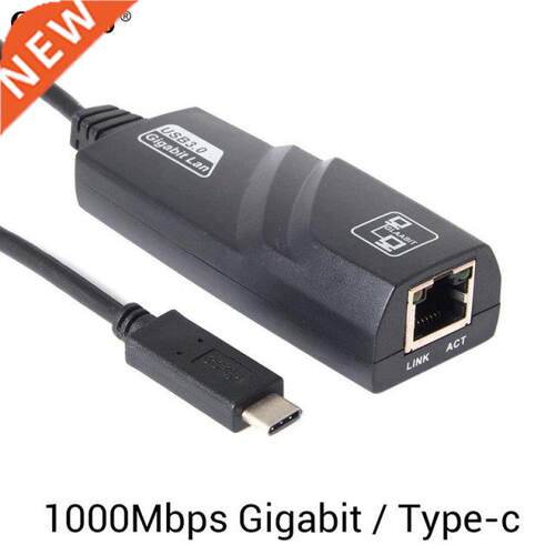 Black 1000Mbps Ethernet LAN Network Adapter Cable For PC K L