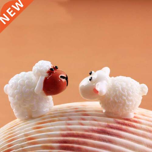 10pcs Miniature Animal Cute Mini Kawaii Cabochons Sheep Goat