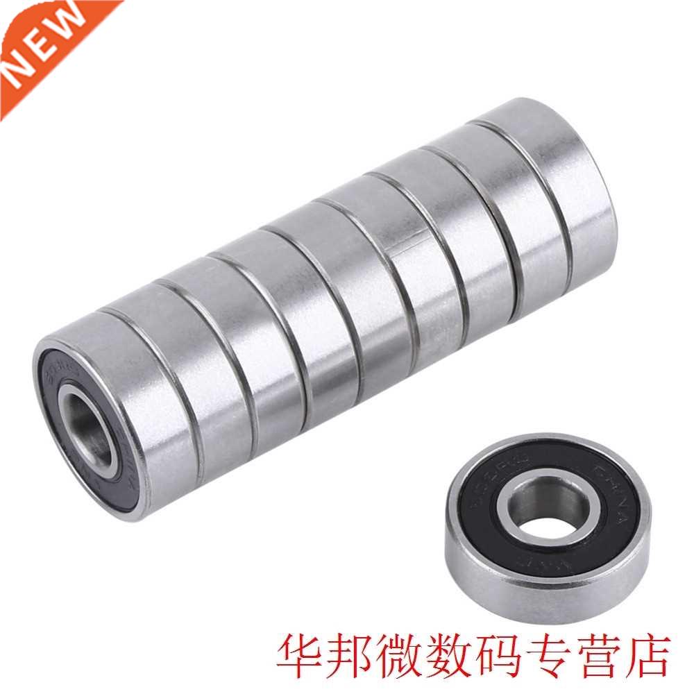 10Pcs/Lot 608-2RS Deep Groove Steel Sealed Ball Bearings Min