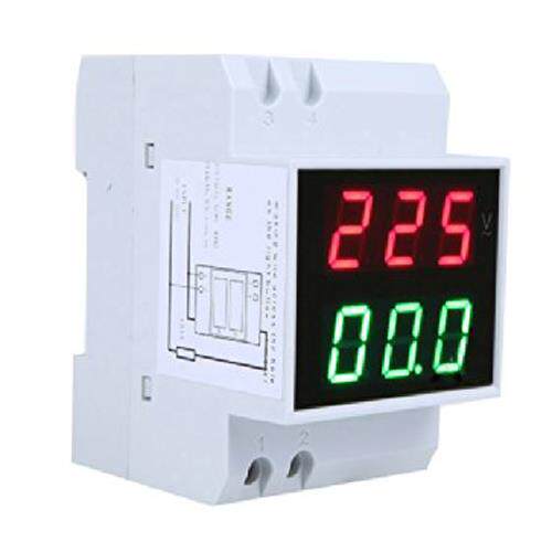 Digital Din-Rail LED Voltage Ammeter Current Meter