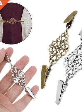 Gold Slver Color Duck Clps Flexble Beaded Pearl Pn Brooc