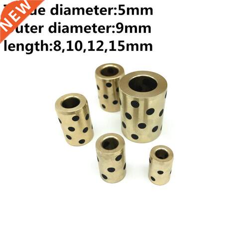 2pcs Inner diameter 5mm linear graphite copper set bearing c