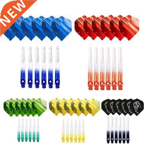 6pcs Colorful Crystal Transparent Dart Wing Needle Set