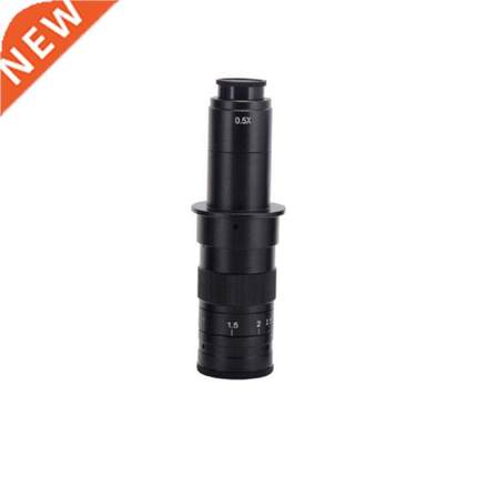 C-mount Lens 120X 180X 300X Zoom Adjustable 0.7X-4.5X Magnif