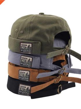 Men Women Retro Dome Melon Brimless Beanie Cap Unisex Skullc