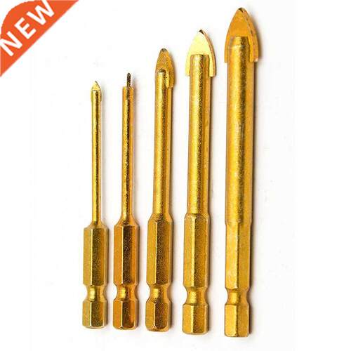 5 Pcs Hex Shank Glass & Tile Drill Bit Set, Drill Bit Gl